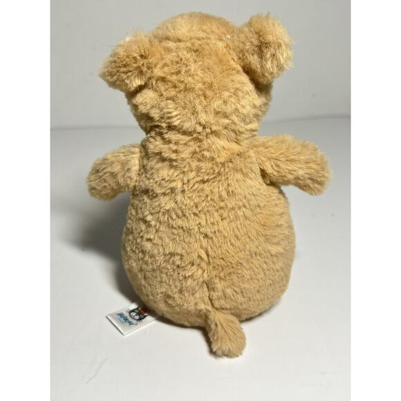 Jellycat EUC Happy Cinnamon Tan Hamster Plush Stuffed Animal 6" Tall Toy - Picture 4 of 5